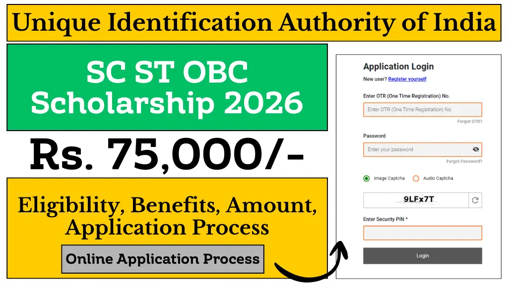 SC ST OBC Scholarship 2026